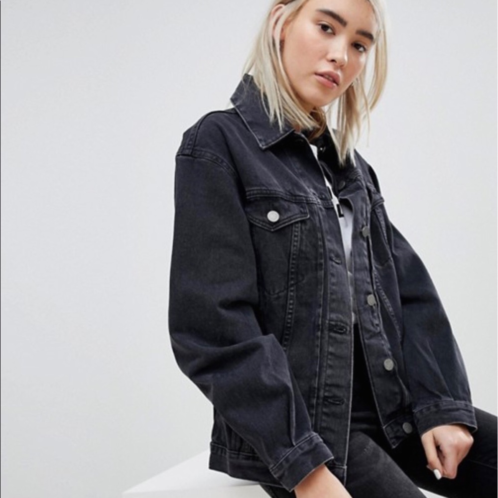 ASOS Oversized Denim Girlfriend Jacket